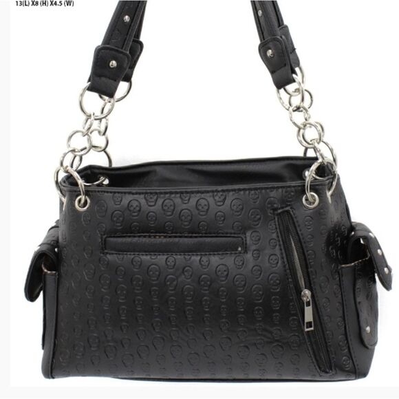 Skulls & Rose Red Handbag - Picture 2 of 2